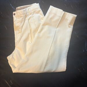2/$20  Caribbean Joe Cream Casual Linen Trousers